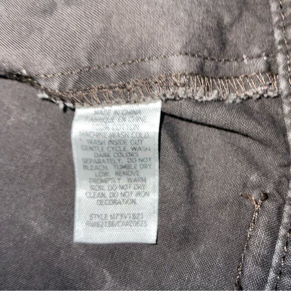 VTG Guess Jeans Brown Band/Military Flesh & Blood Jacket L Flawed Bikercore Punk - Picture 11 of 15